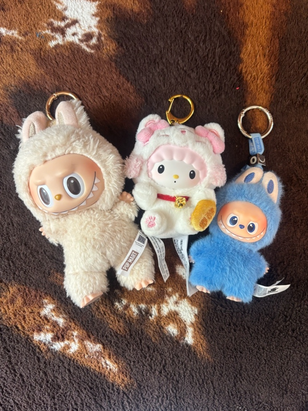 Assortment of collector keychains